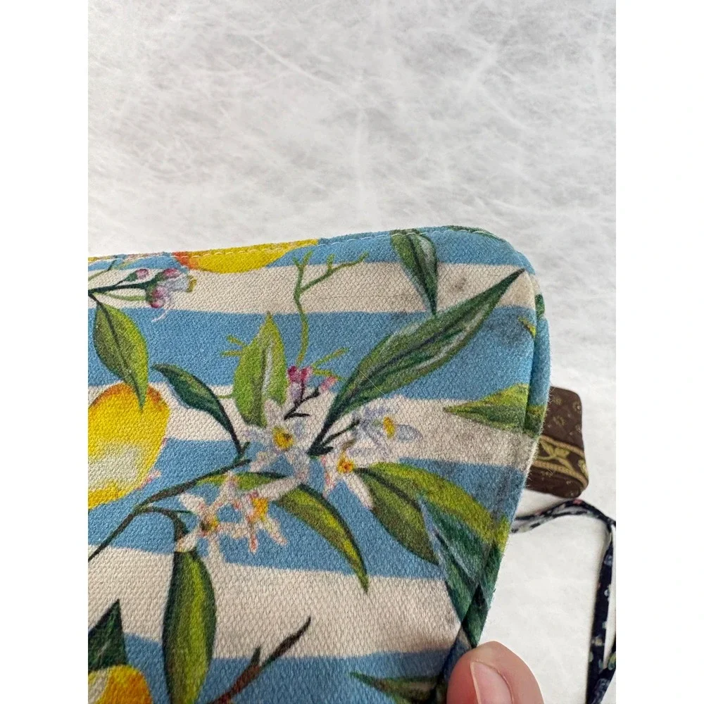 Vera Bradley Somersby QALO Mixed Accessory Lot Cosmetic Bags ID Lanyard 7pc